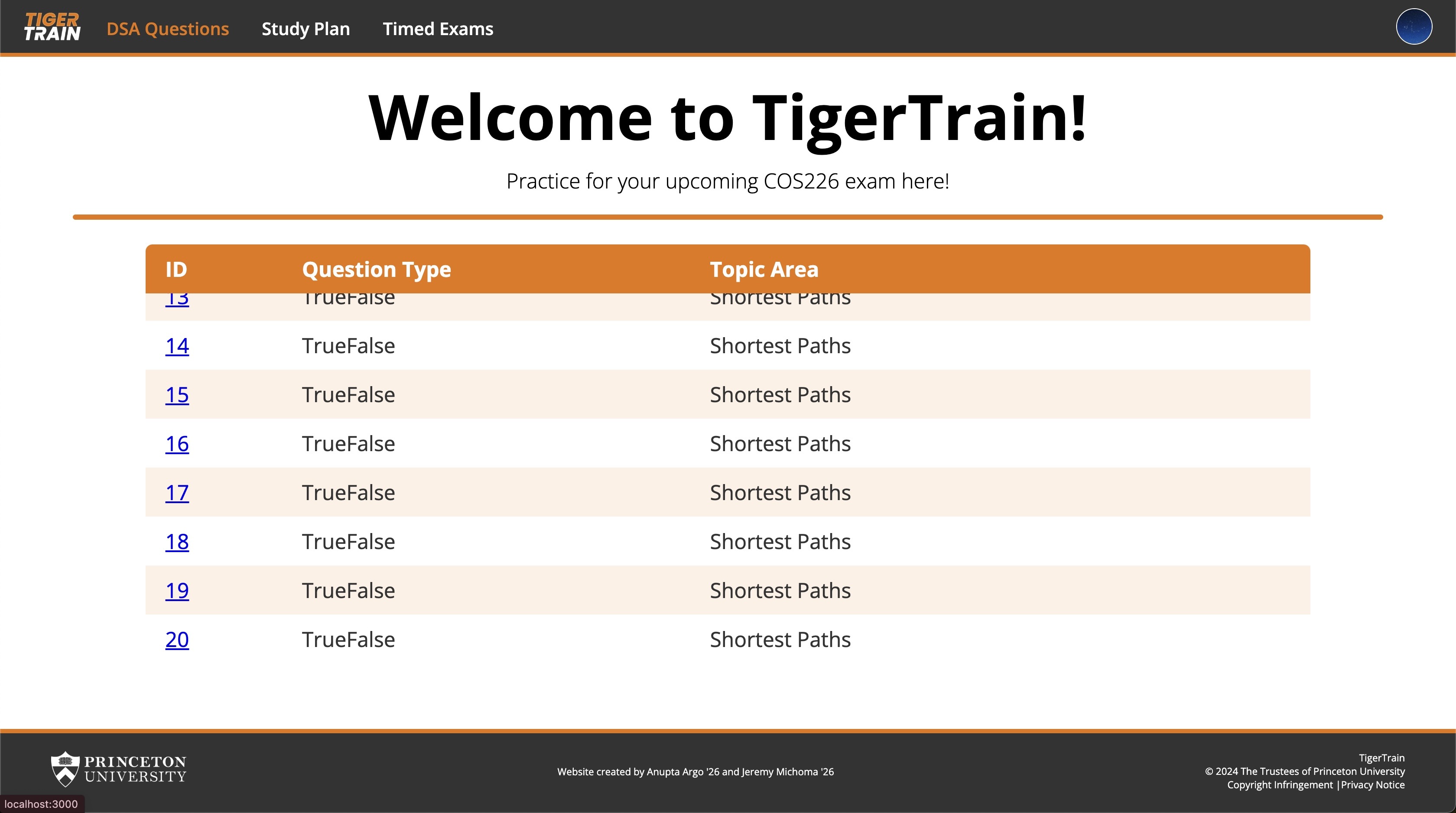 Project screenshot